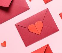 Valentine's Day Painted Envelopes for Teens